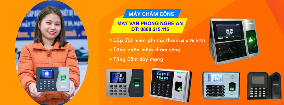 Lắp đặt máy chấm công thành phố Vinh Nghệ An